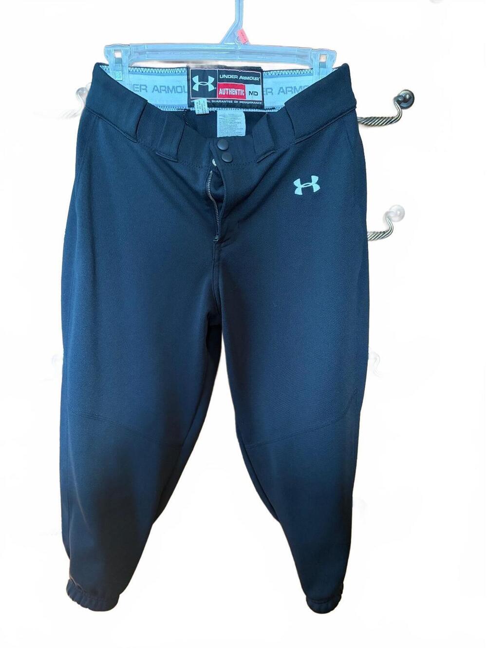 Under Armour Authentic Men's Medium Black Baseball Pants / Knickers / 18” inseam